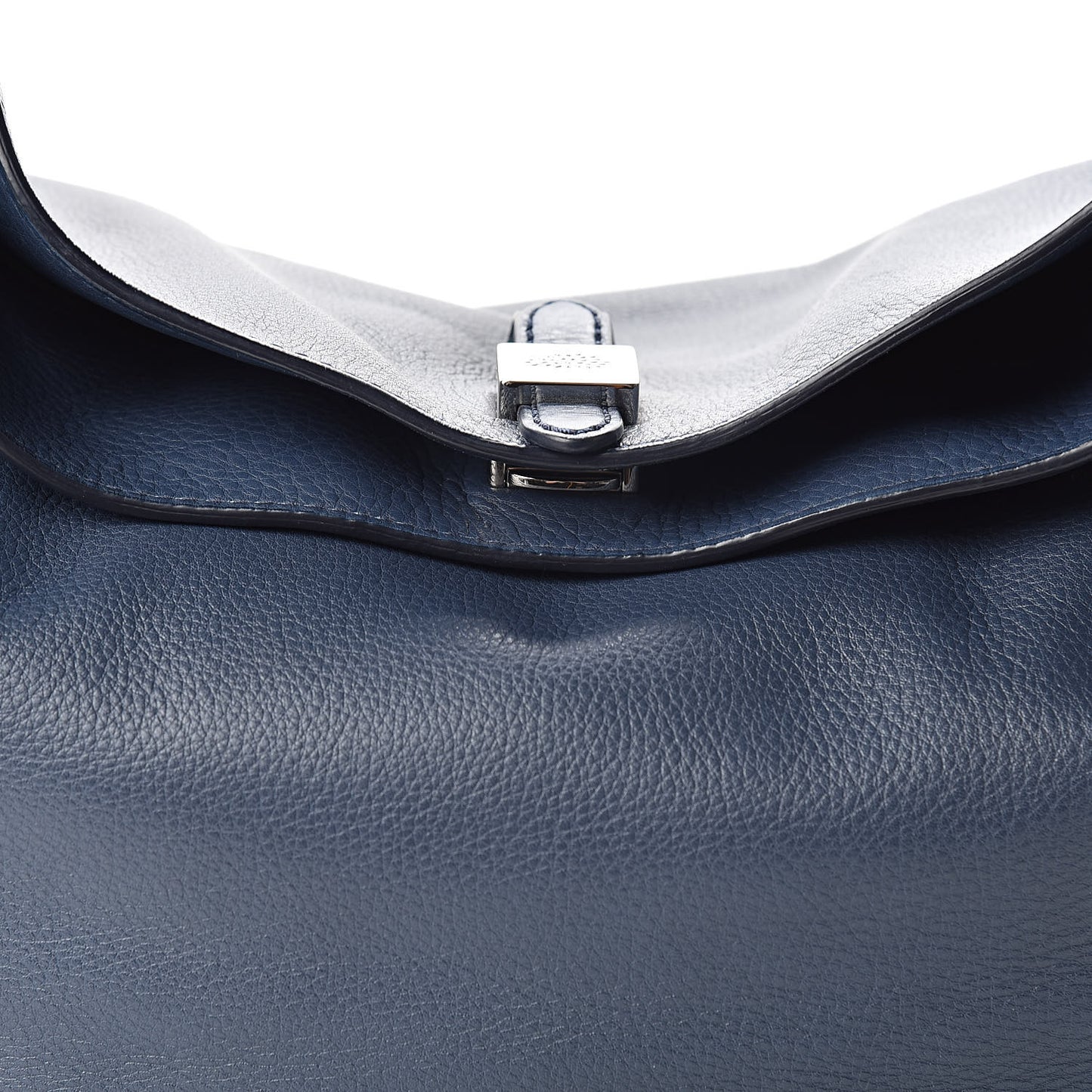 Soft Small Grain Calfskin Tessie Hobo Blue