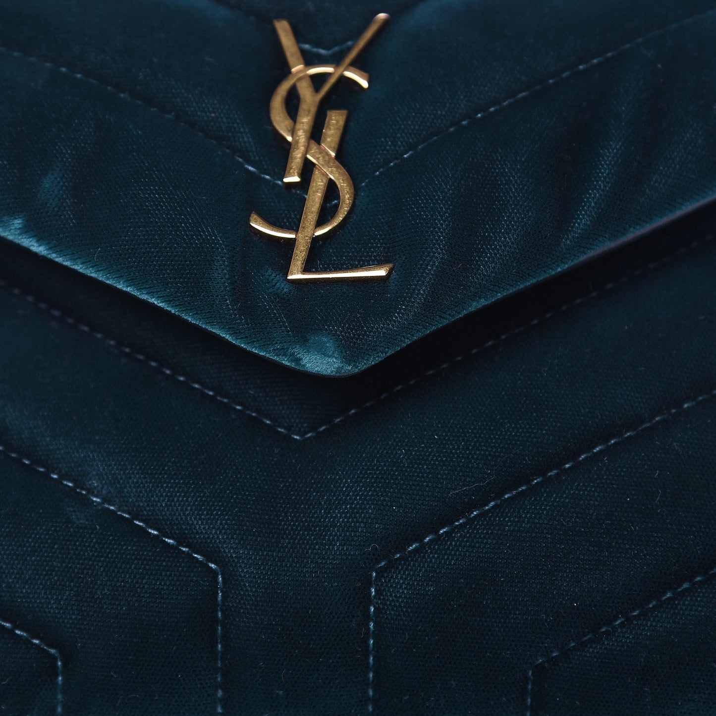 Velvet Y Quilted Monogram Toy Loulou Crossbody Bag Dark Ottanio