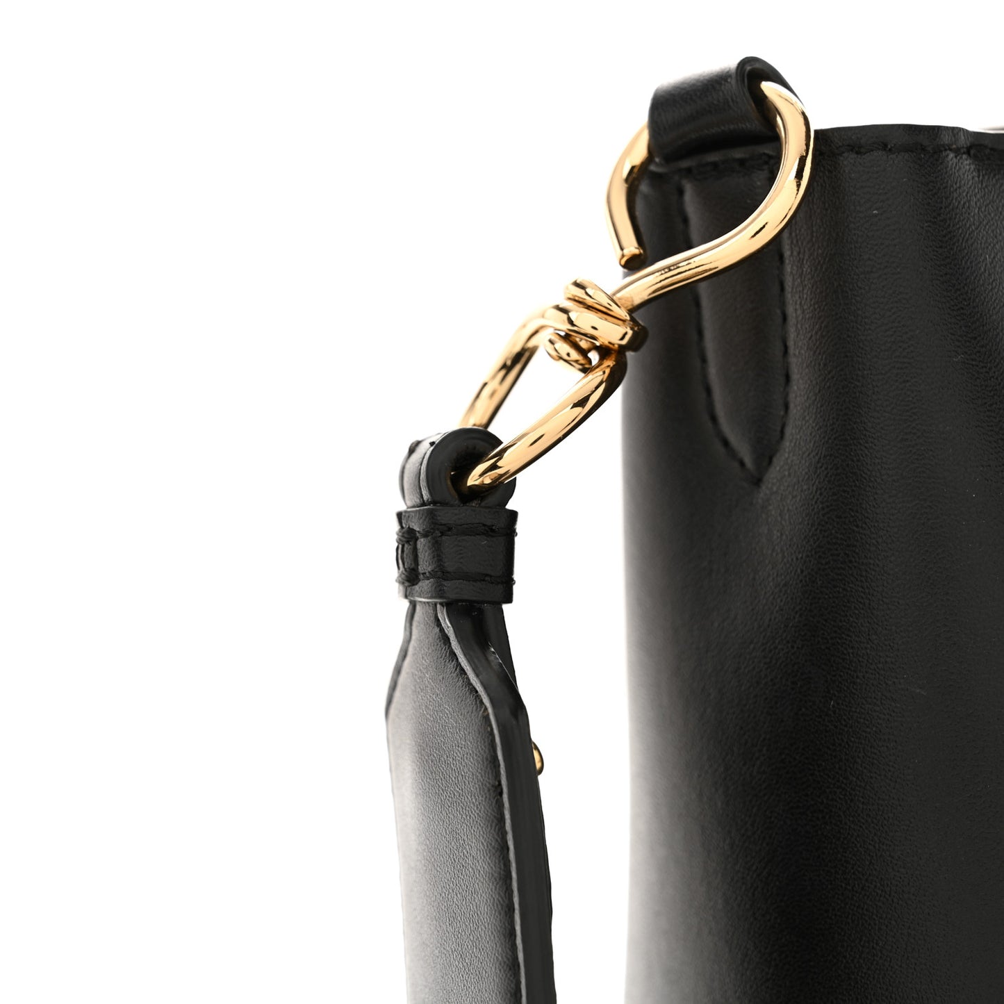 Eco Alter Nappa Perforated Logo Mini Crossbody Black