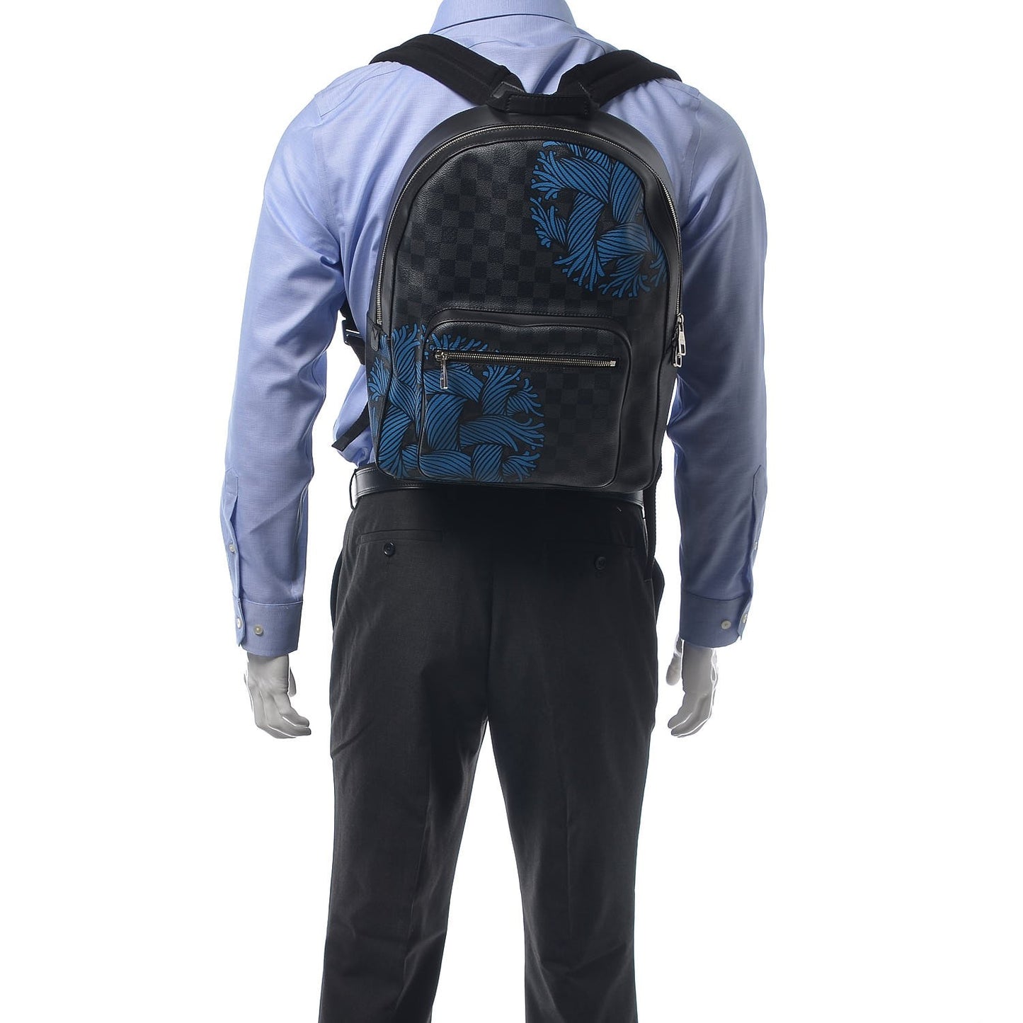 Damier Graphite Rope Josh Backpack Blue