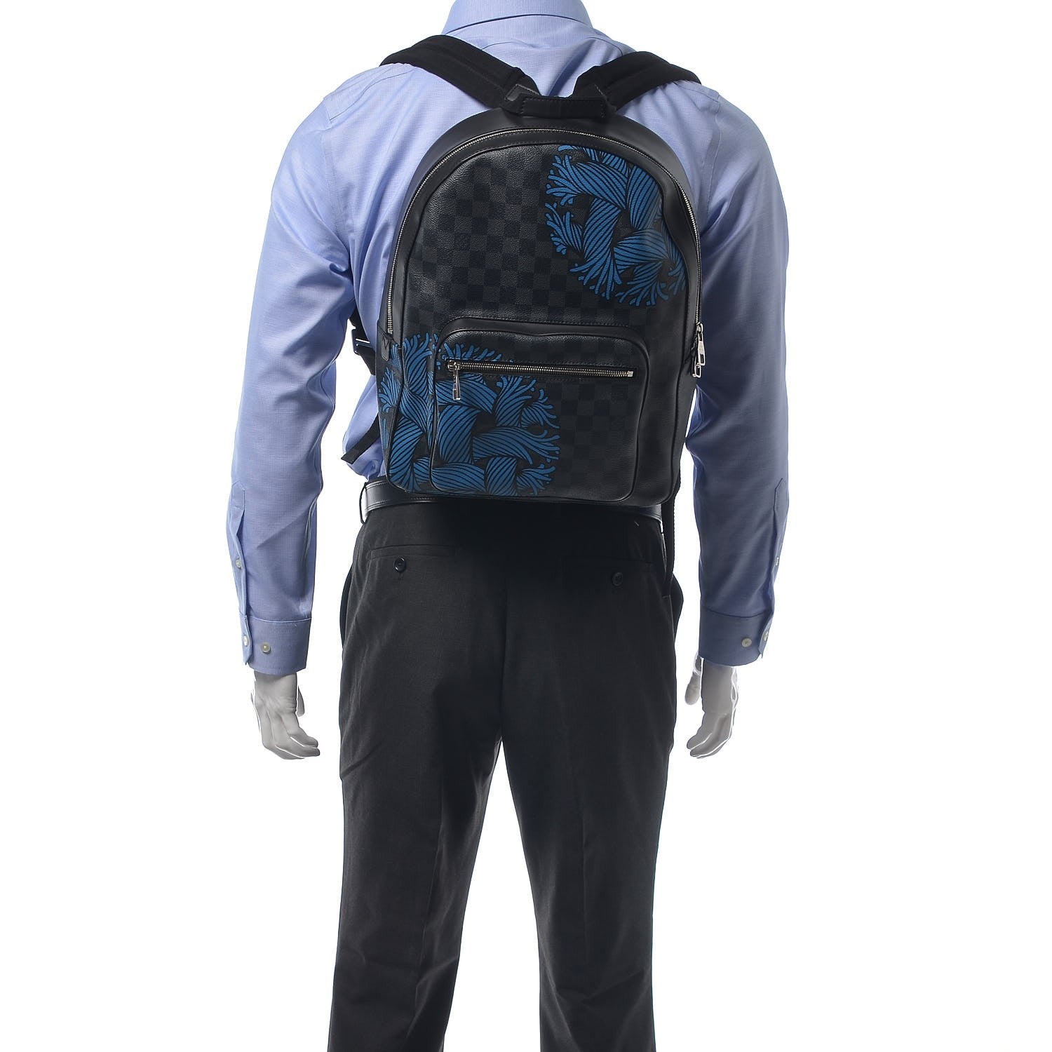 Louis Vuitton Damier Graphite Rope Josh Backpack Blue 2 of 6