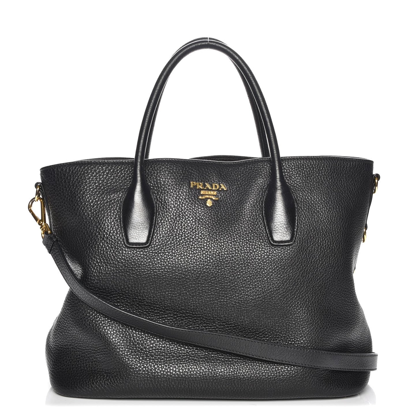 Vitello Daino Tote Nero Black