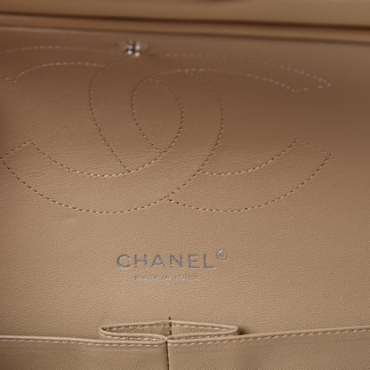Chanel Patent Quilted Jumbo Double Flap Beige 7 of 10