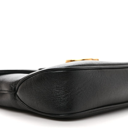 Gucci New Sakai Calfskin Lux Small Dahlia Messenger Shoulder Bag Black 8 of 9