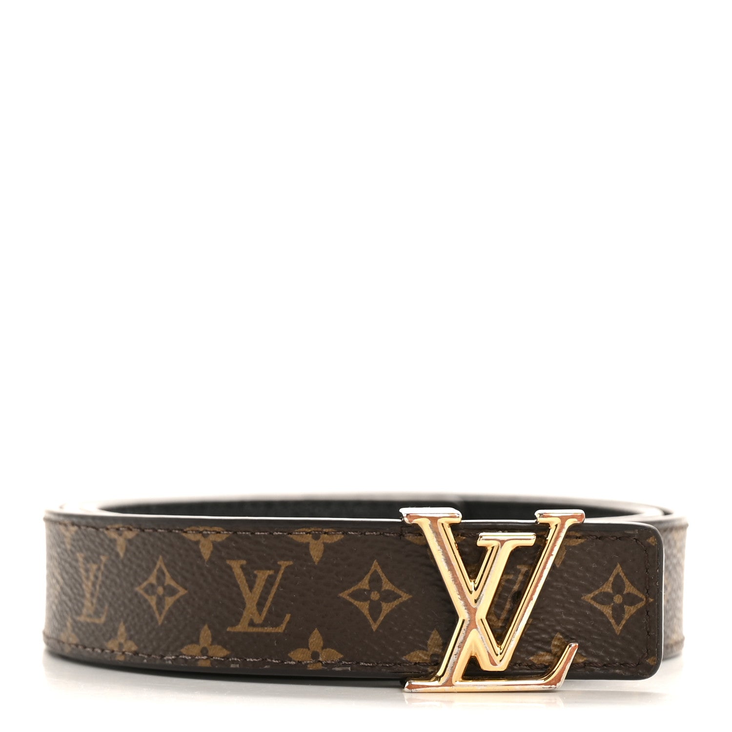 Louis Vuitton Calfskin Monogram 25mm LV Iconic Reversible 90 36 Belt Black 1 of 5