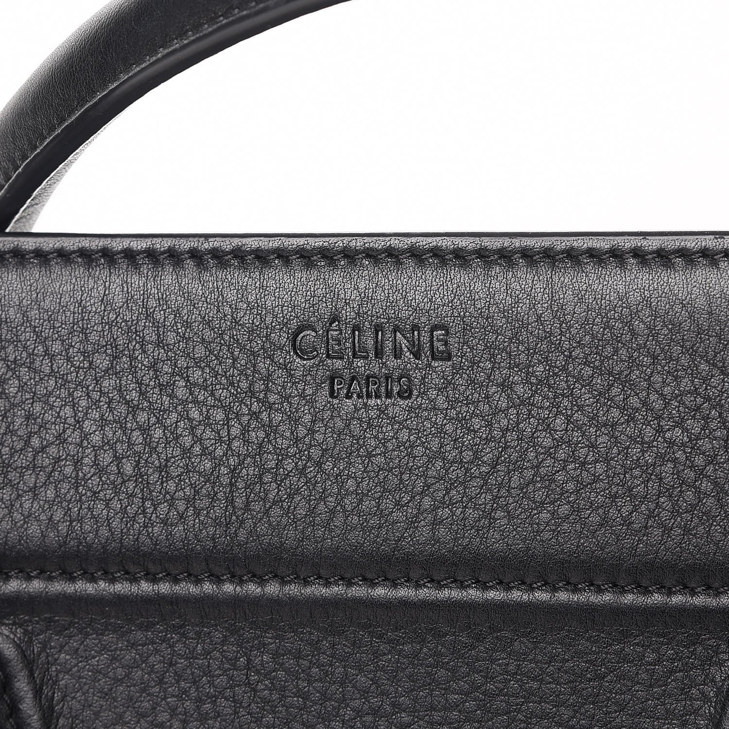 Celine Supple Calfskin Medium Phantom Luggage Black 6 of 8