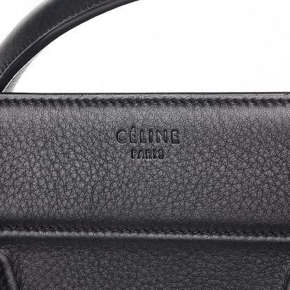 Celine Supple Calfskin Medium Phantom Luggage Black 6 of 8