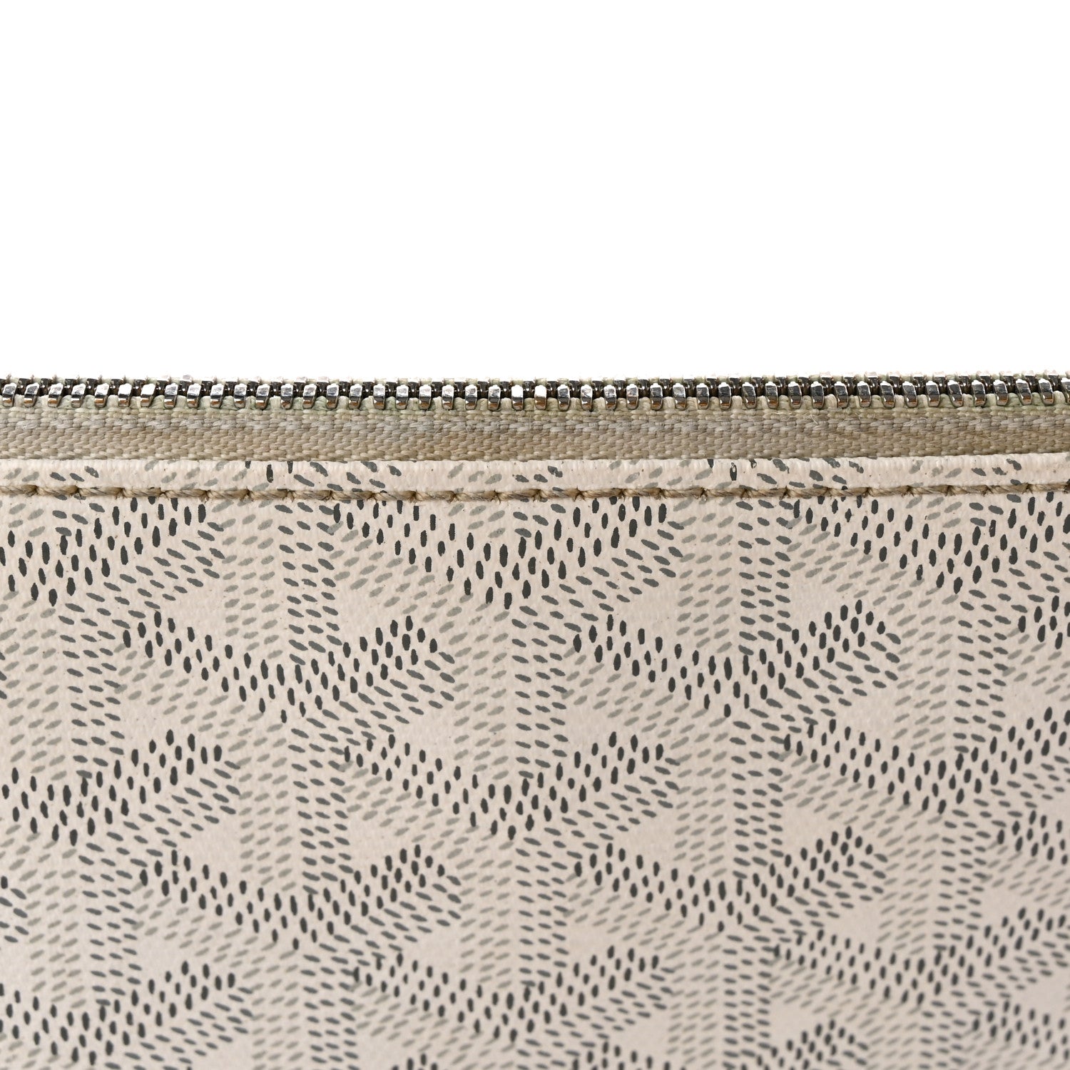Goyard Goyardine Senat Pochette MM White 10 of 14