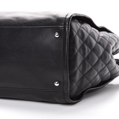 Chanel Grained Calfskin Quilted Timeless CC Soft Tote Black 8 of 9