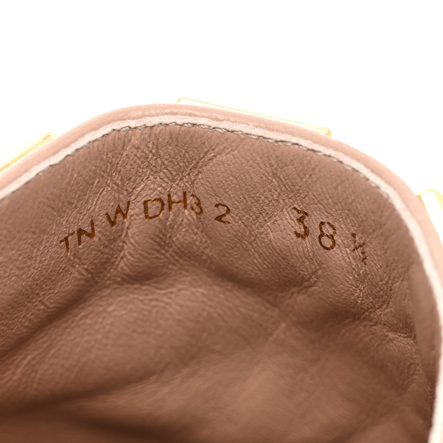 Nappa Roman Stud Flat Slippers 38.5 Rose Cannelle