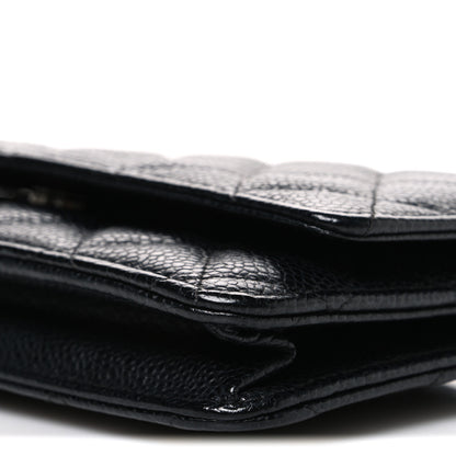 Chanel Caviar Quilted Wallet On Chain WOC Black 11 of 11