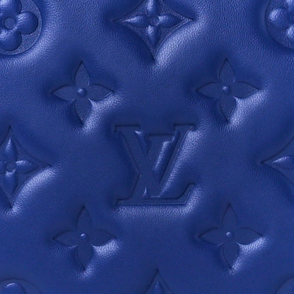Louis Vuitton Lambskin Embossed Monogram Coussin PM H32 Smalt Blue 10 of 13