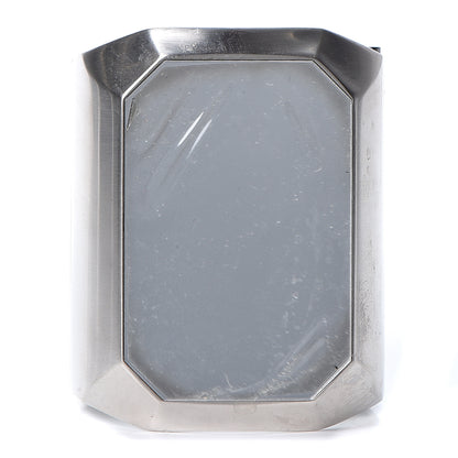 Chanel Metal Wide CC Mirror Cuff Silver 2 of 4