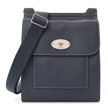 Mulberry Grain Calfskin New Antony Messenger Crossbody Blue 1 of 10