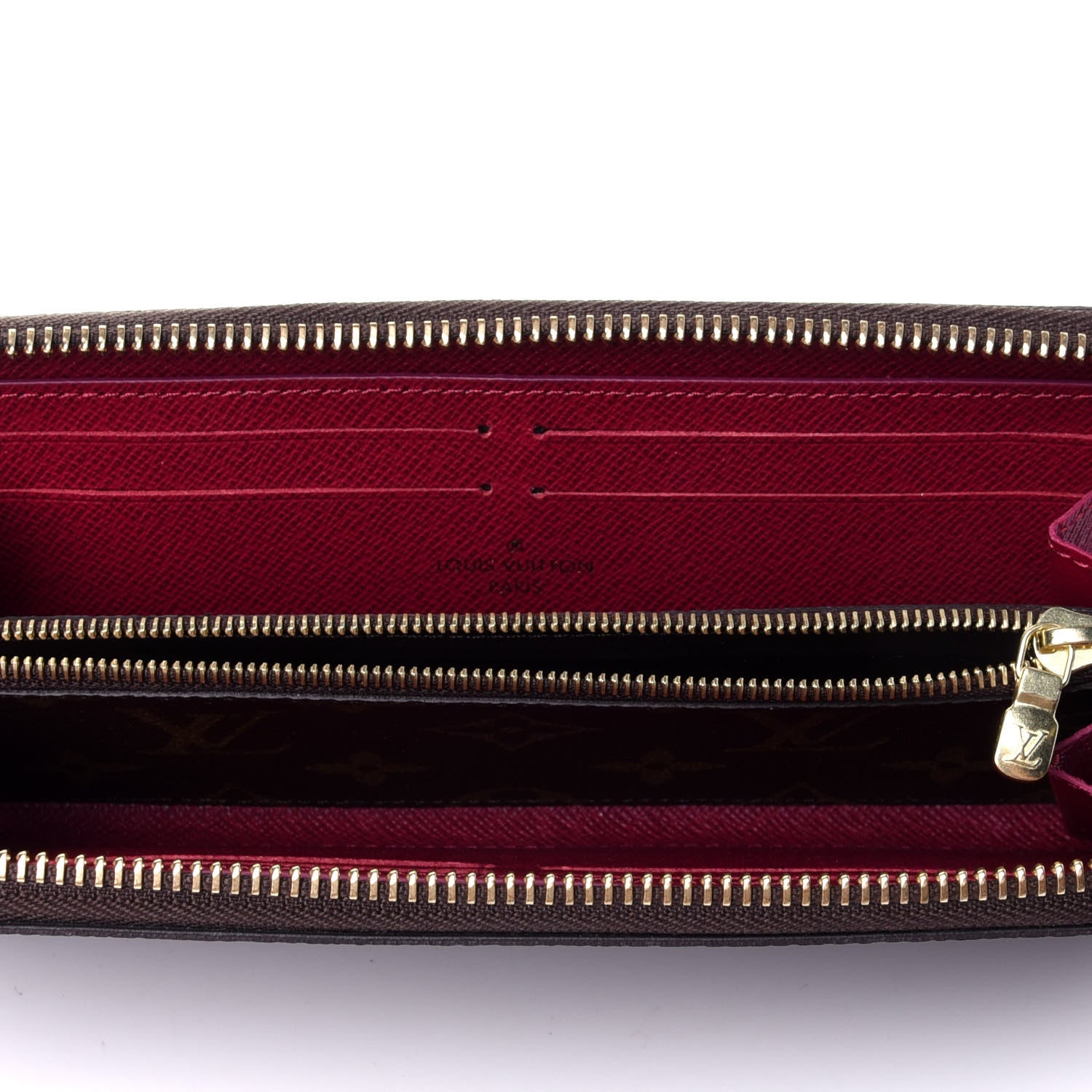 Louis Vuitton Monogram Clemence Wallet Fuchsia 3 of 4