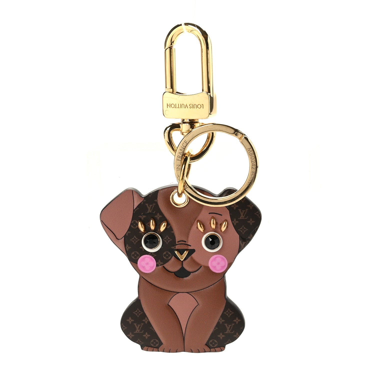 Louis Vuitton Monogram Puppy Bag Charm Key Holder 1 of 5