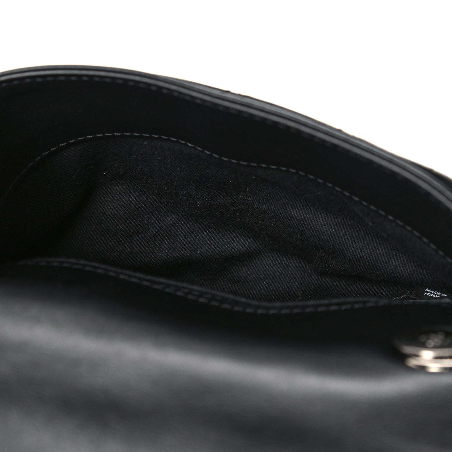 Chanel Calfskin Quilted CC Uniform Flap Belt Bag Black 13 of 15