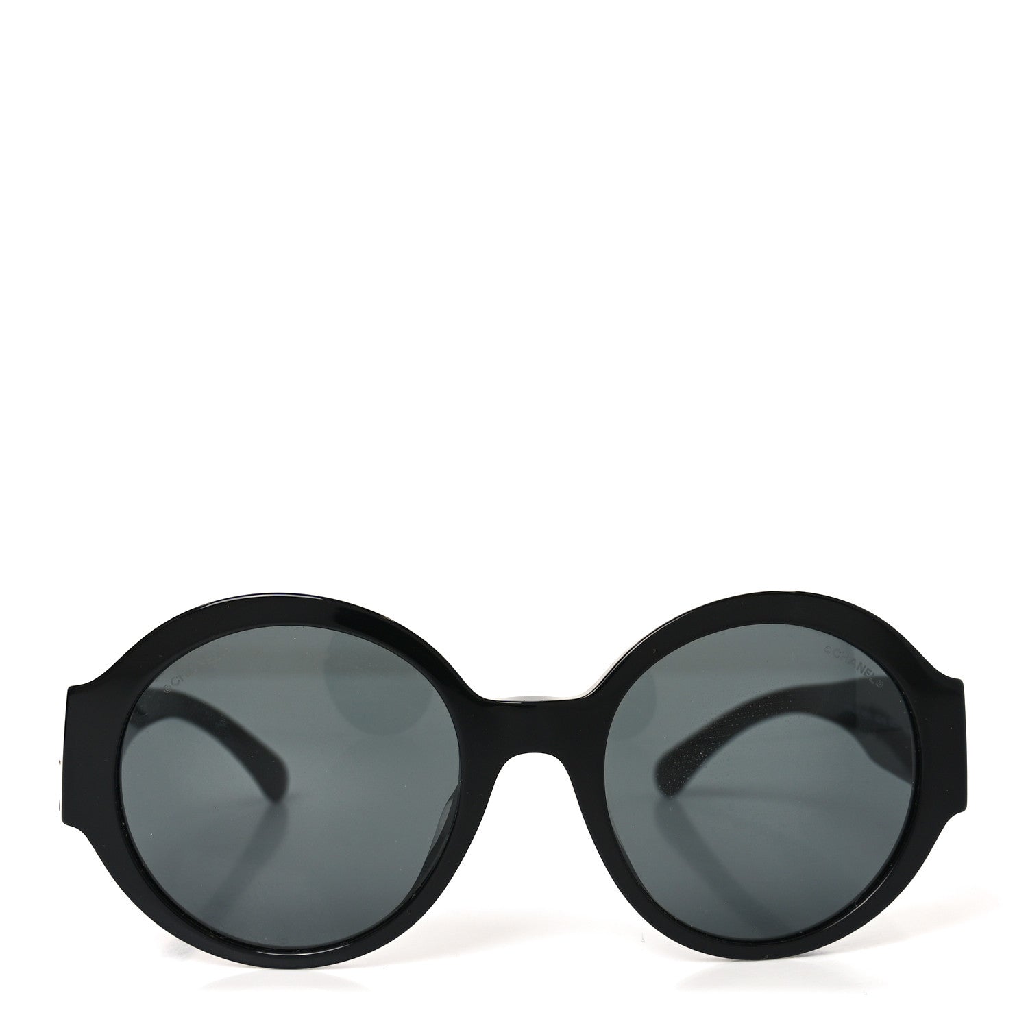 CHANEL サングラス 5410-A Chanel Acetate Round Sunglasses 5410-A Black 1886152 – FASHIONPHILE