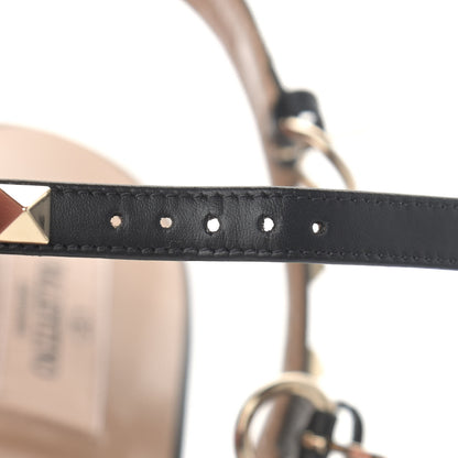 Valentino Garavani Nappa Rockstud Ankle Strap Flat Thong Sandals 39.5 Black 12 of 15