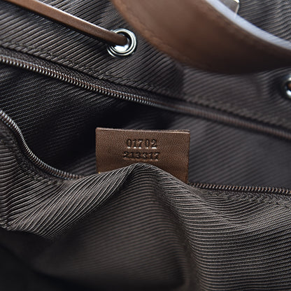Gucci Monogram Drawstring Bag Brown 7 of 14