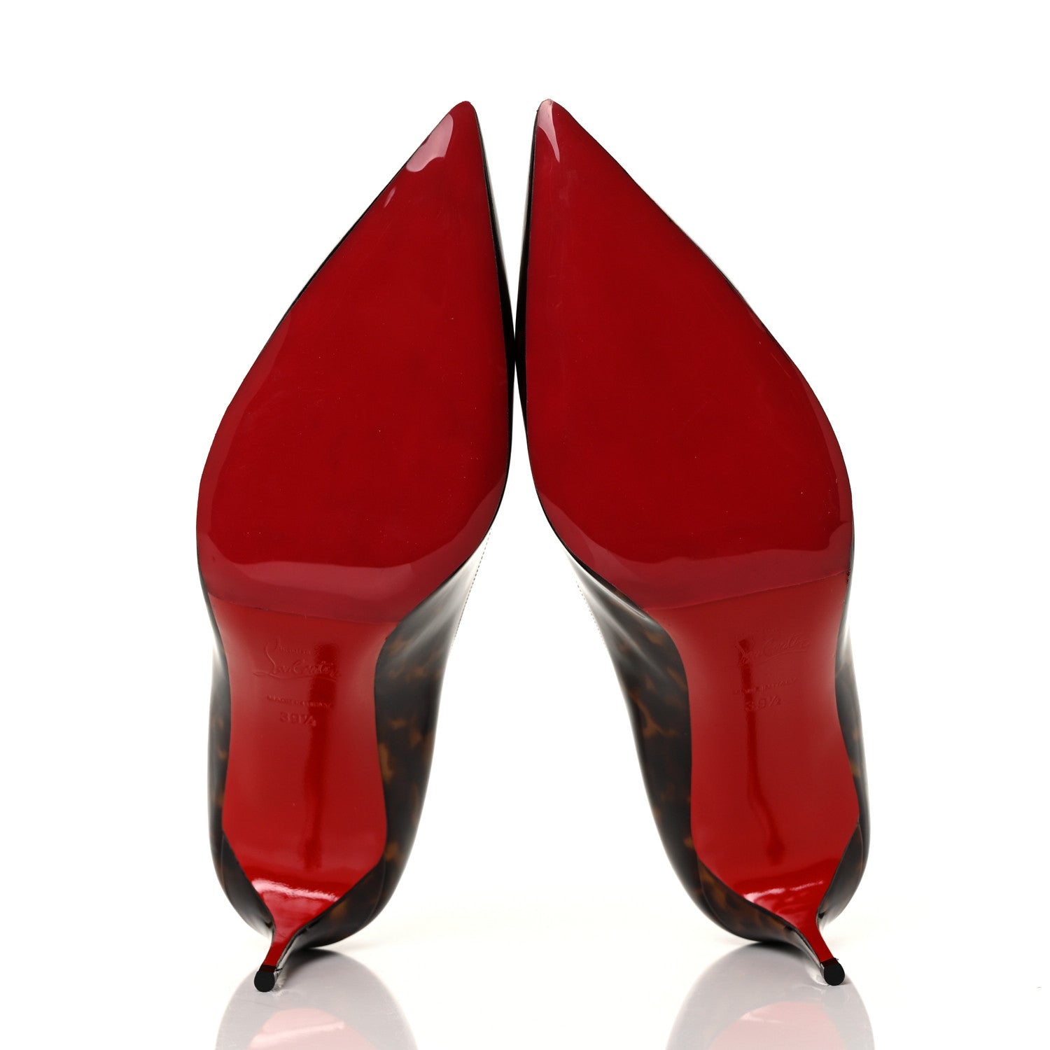 Christian Louboutin Patent Tartaruga Decollete 554 70 Pumps 39.5 Testa Di Moro 5 of 7