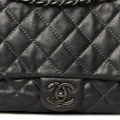Chanel Iridescent Caviar Quilted Large Chic Flap Grey 8 of 11