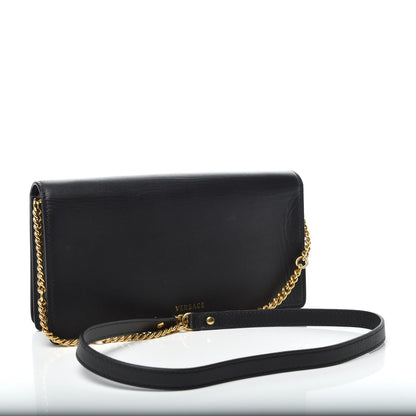 Versace Calfskin Medallion Tribute Crossbody Black 3 of 10