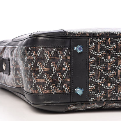 Goyard Goyardine Ambassade MM Briefcase Black 7 of 9