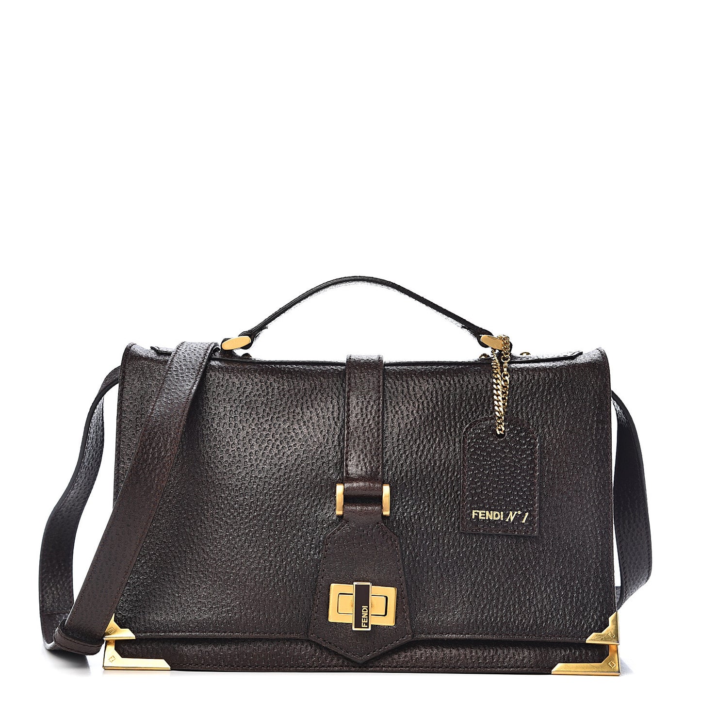 Vitello Classico No.1 Satchel Dark Brown