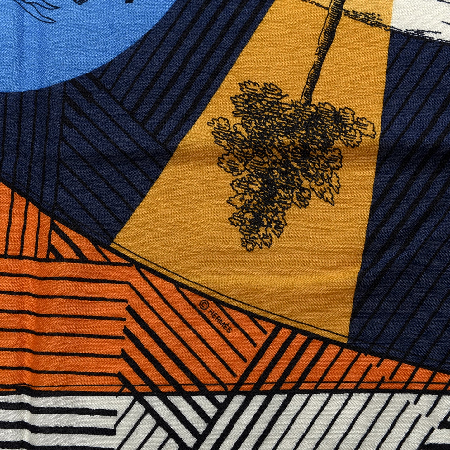 Cashmere Silk Jeu des Omnibus Remix Shawl 140