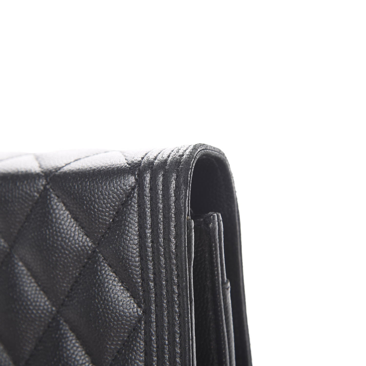 Chanel Caviar Quilted Boy Wallet On Chain WOC So Black 15 of 16