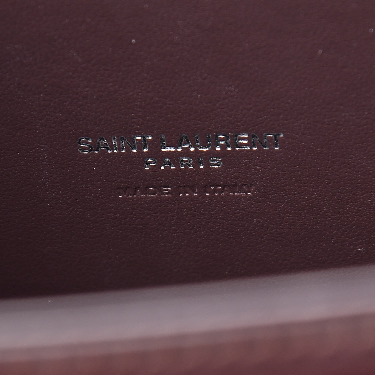 Saint Laurent Calfskin Crocodile Embossed Small Sac de Jour Prune 9 of 9