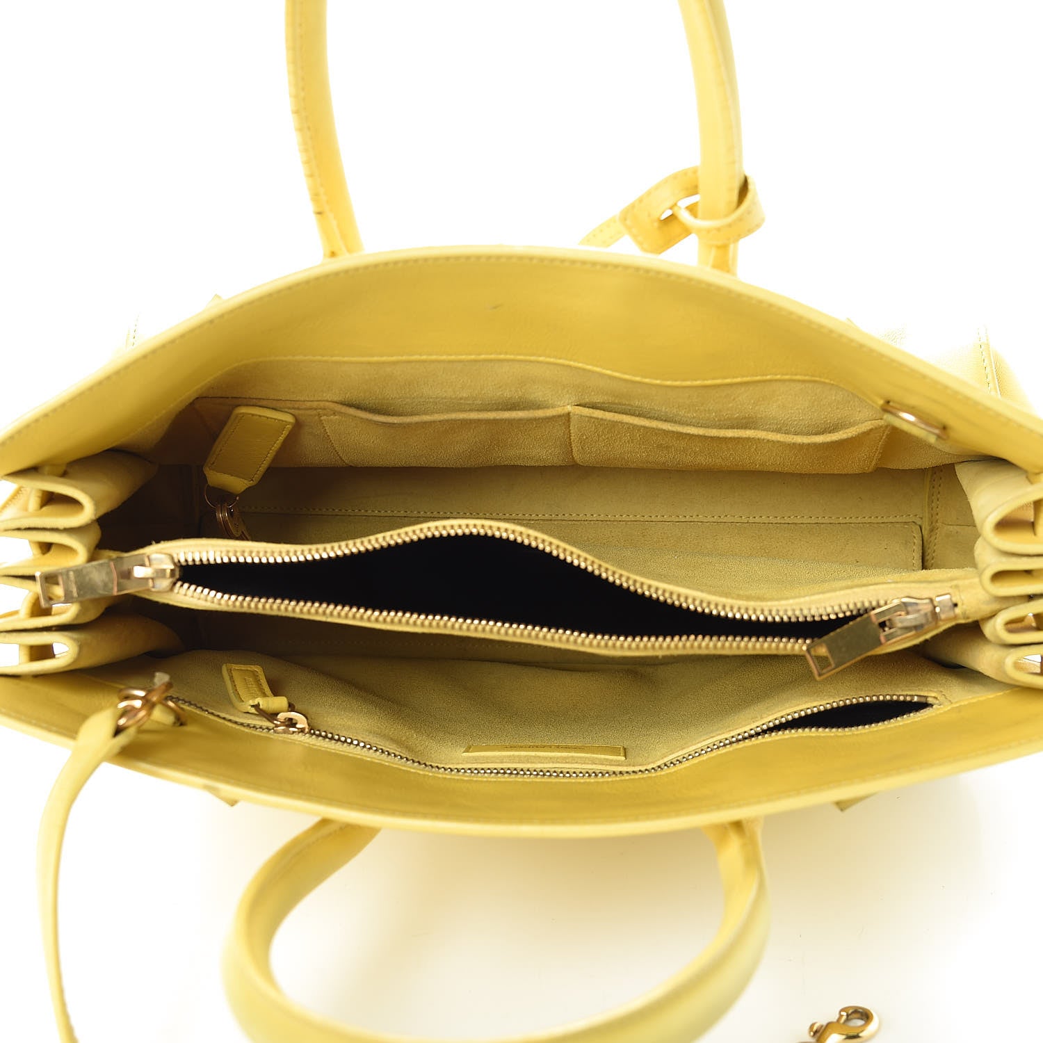 Saint Laurent Calfskin Small Sac De Jour Yellow 6 of 35