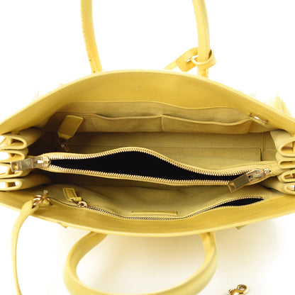 Saint Laurent Calfskin Small Sac De Jour Yellow 6 of 35