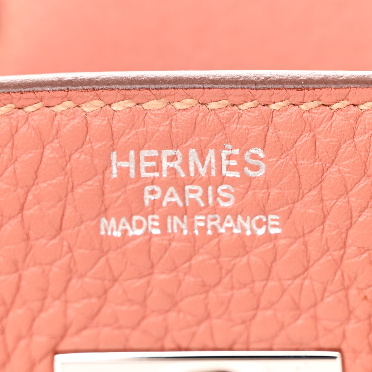 Hermes Taurillon Clemence Birkin 30  Rose Thé 6 of 14