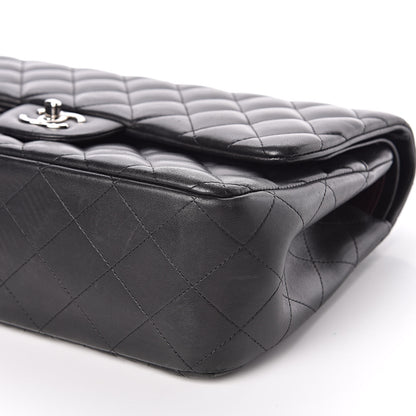 Chanel Lambskin Quilted Jumbo Double Flap Black 10 of 12