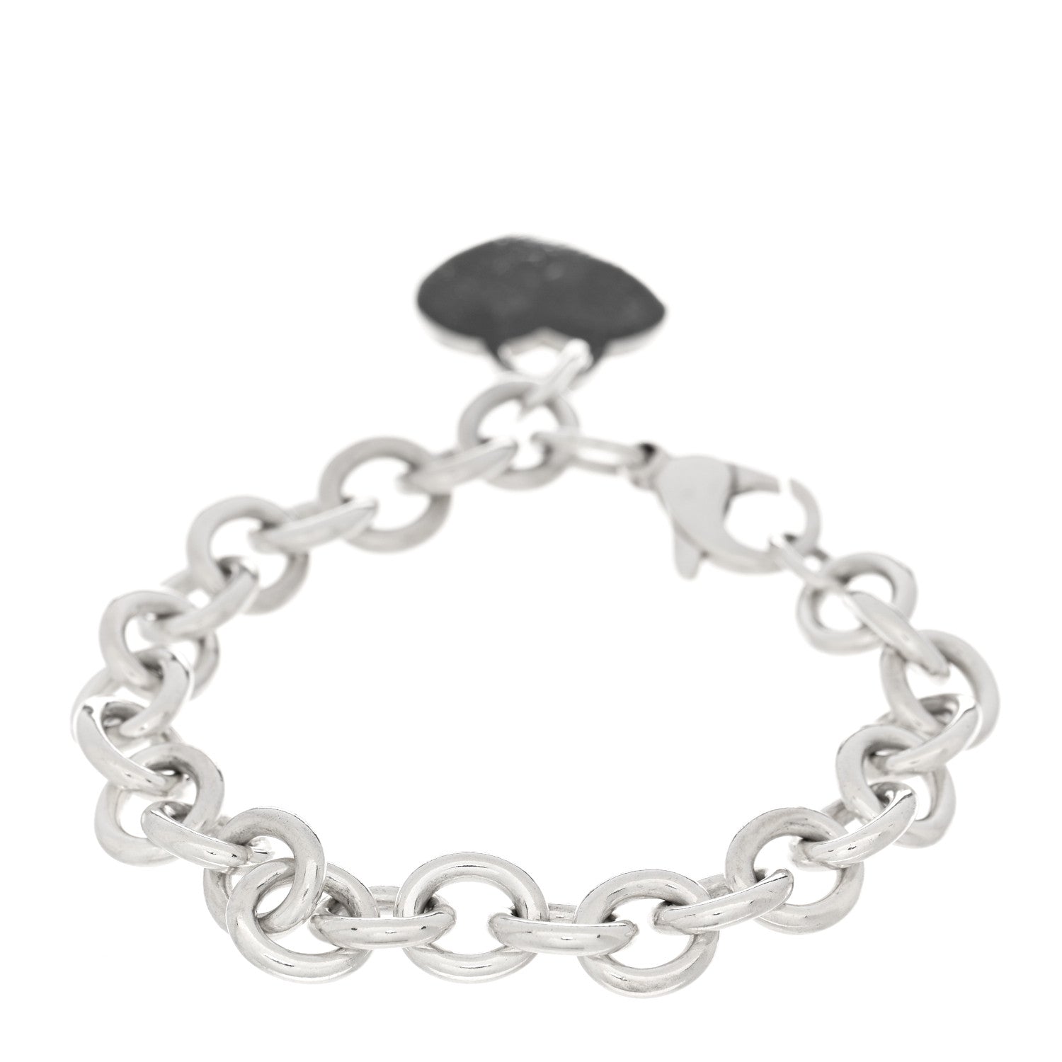 Tiffany Sterling Silver Heart Tag Charm Bracelet 2 of 4