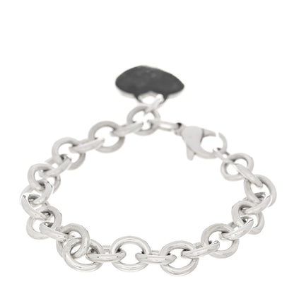 Tiffany Sterling Silver Heart Tag Charm Bracelet 2 of 4