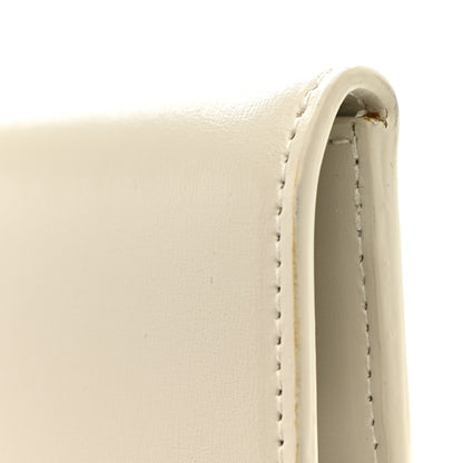 Saint Laurent Smooth Shiny Calfskin Uptown Pouch Blanc Vintage 8 of 9