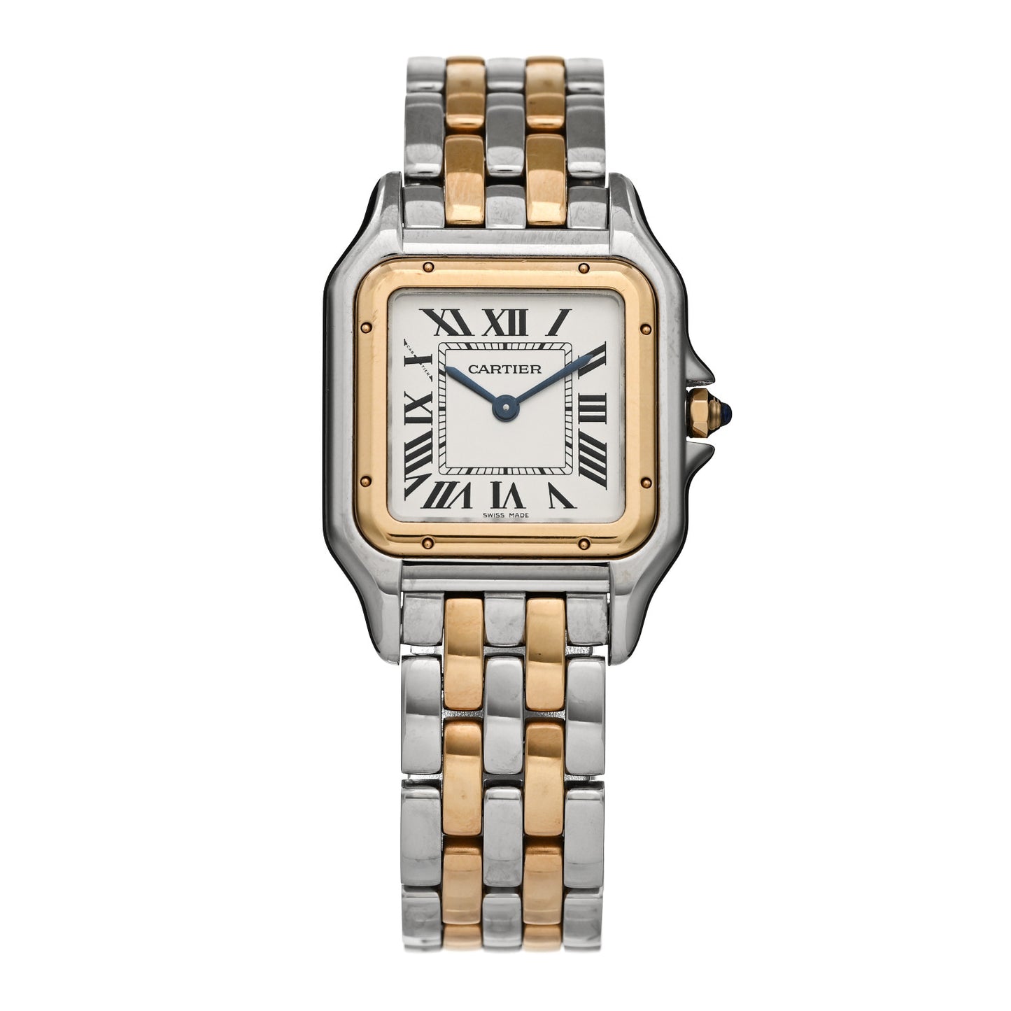 Stainless Steel 18K Yellow Gold 27mm Panthere Quartz Watch