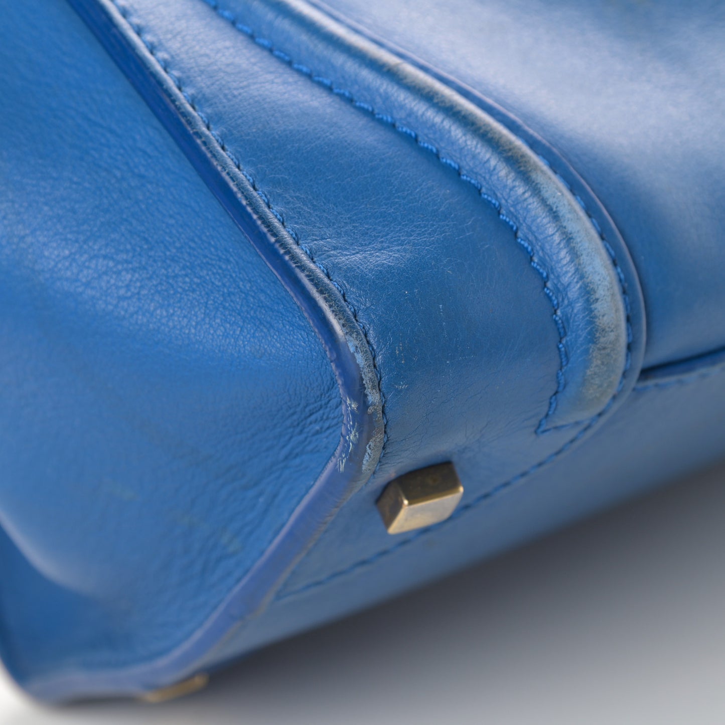 Smooth Calfskin Mini Luggage Royal Blue