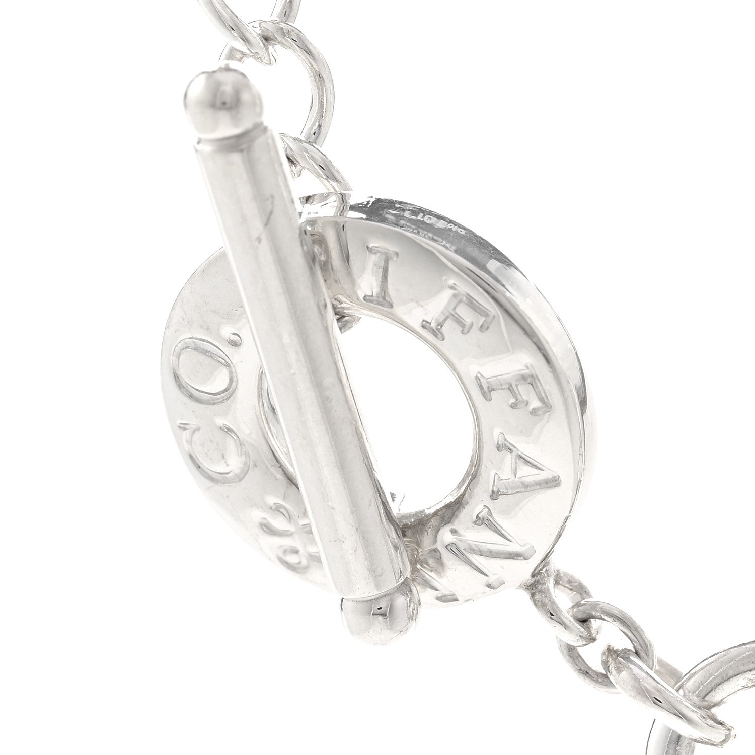 Tiffany Sterling Silver Heart Tag Toggle Necklace 4 of 5