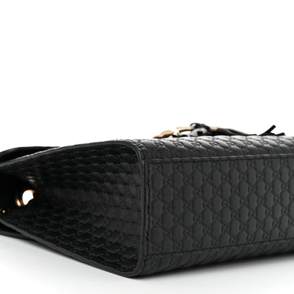 Gucci Microguccissima Medium Emily Chain Shoulder Bag Black 9 of 11