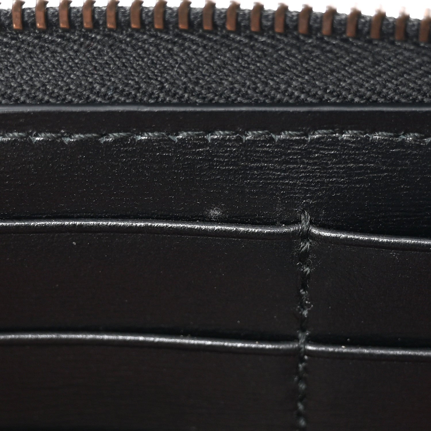 Gucci Calfskin Web Trapuntata GG Zip Around Wallet Black 11 of 12