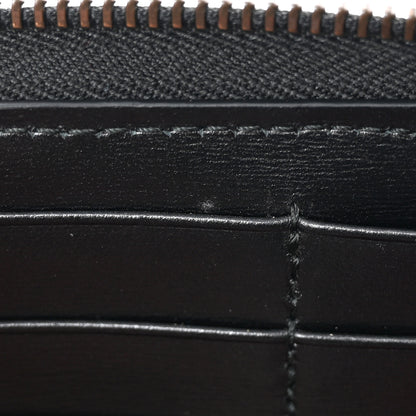 Gucci Calfskin Web Trapuntata GG Zip Around Wallet Black 11 of 12