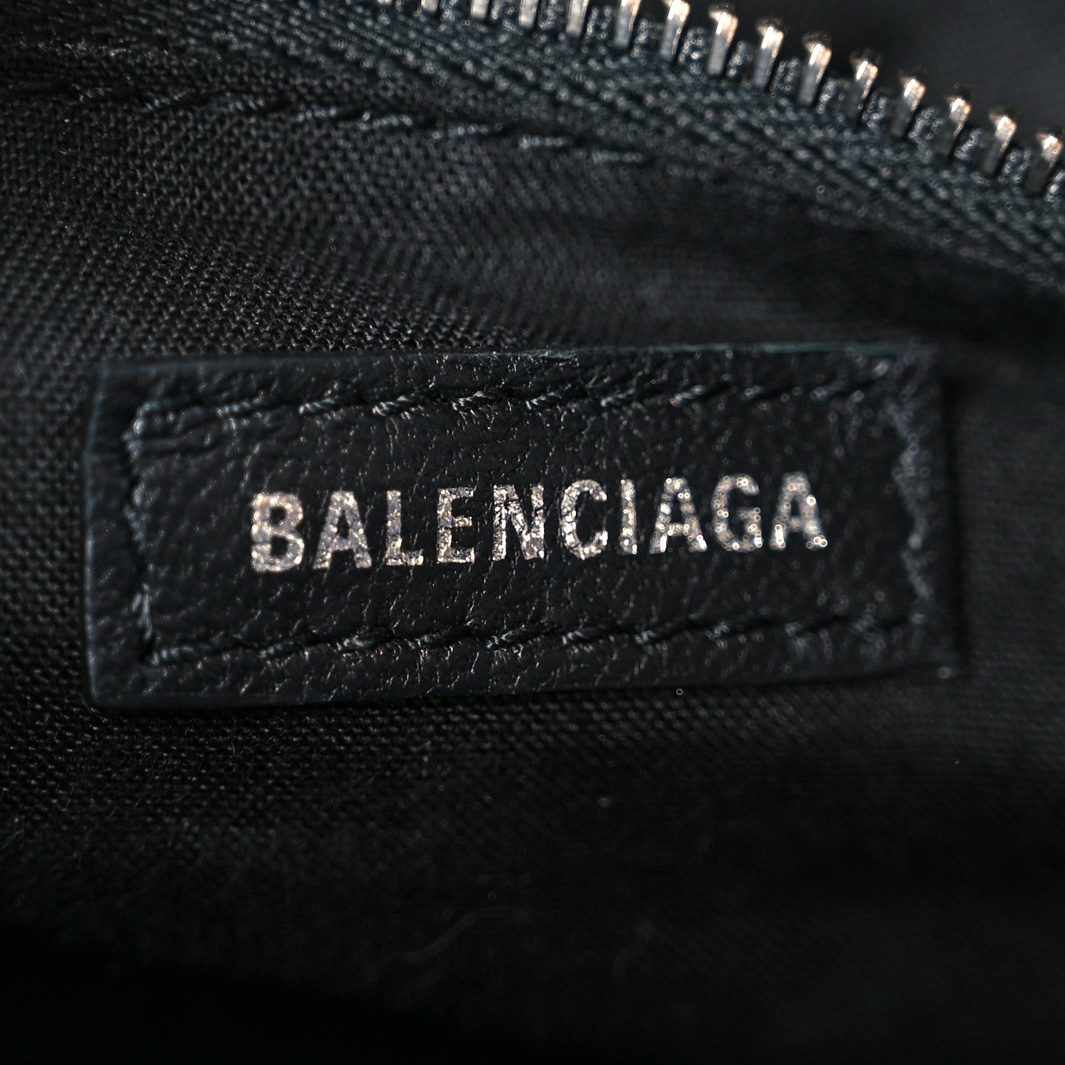 Balenciaga Shiny Supple Calfskin Crocodile Embossed Silver Metallic Edge Hardware Mini City Navy 7 of 11