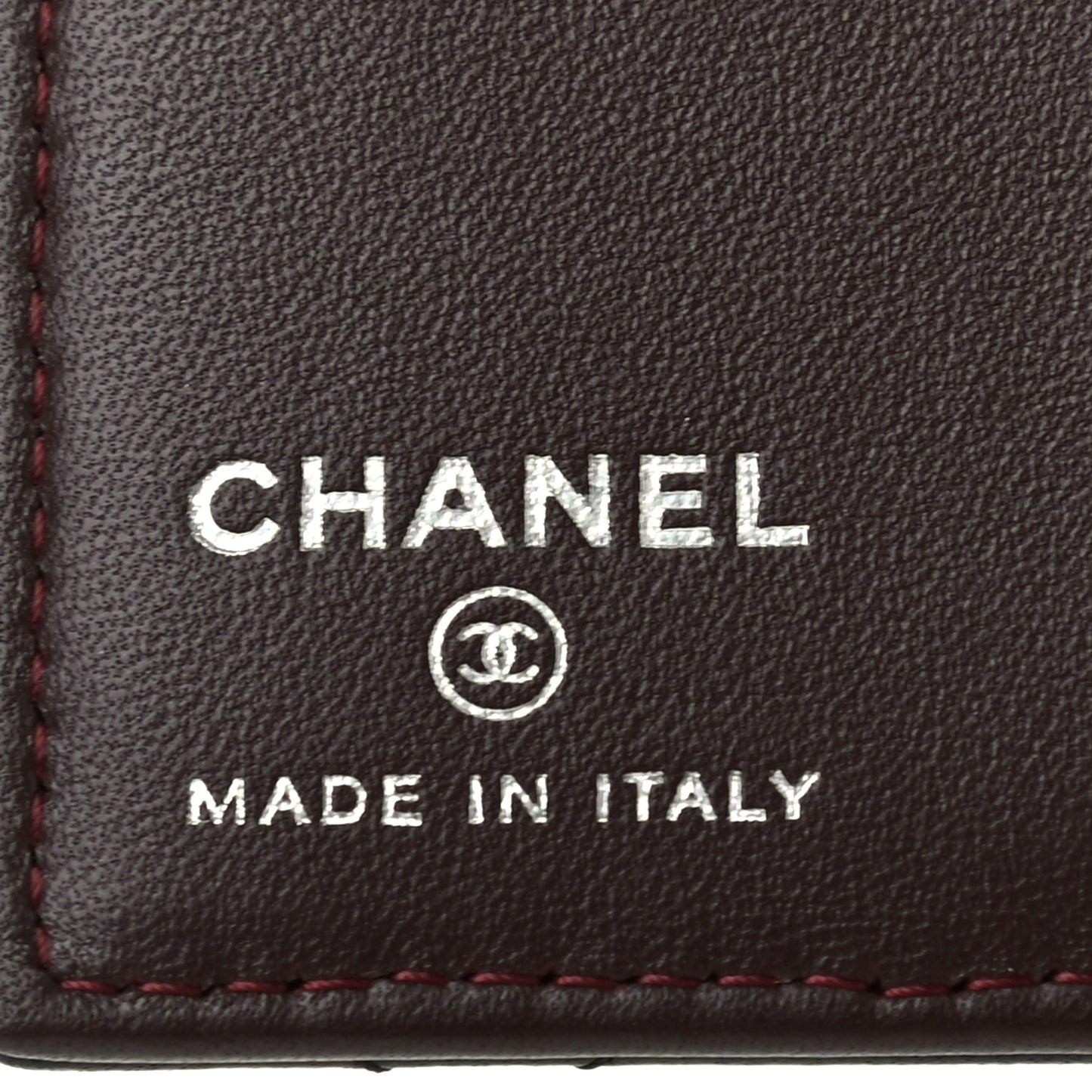 Lambskin Quilted Card Holder Wallet Black