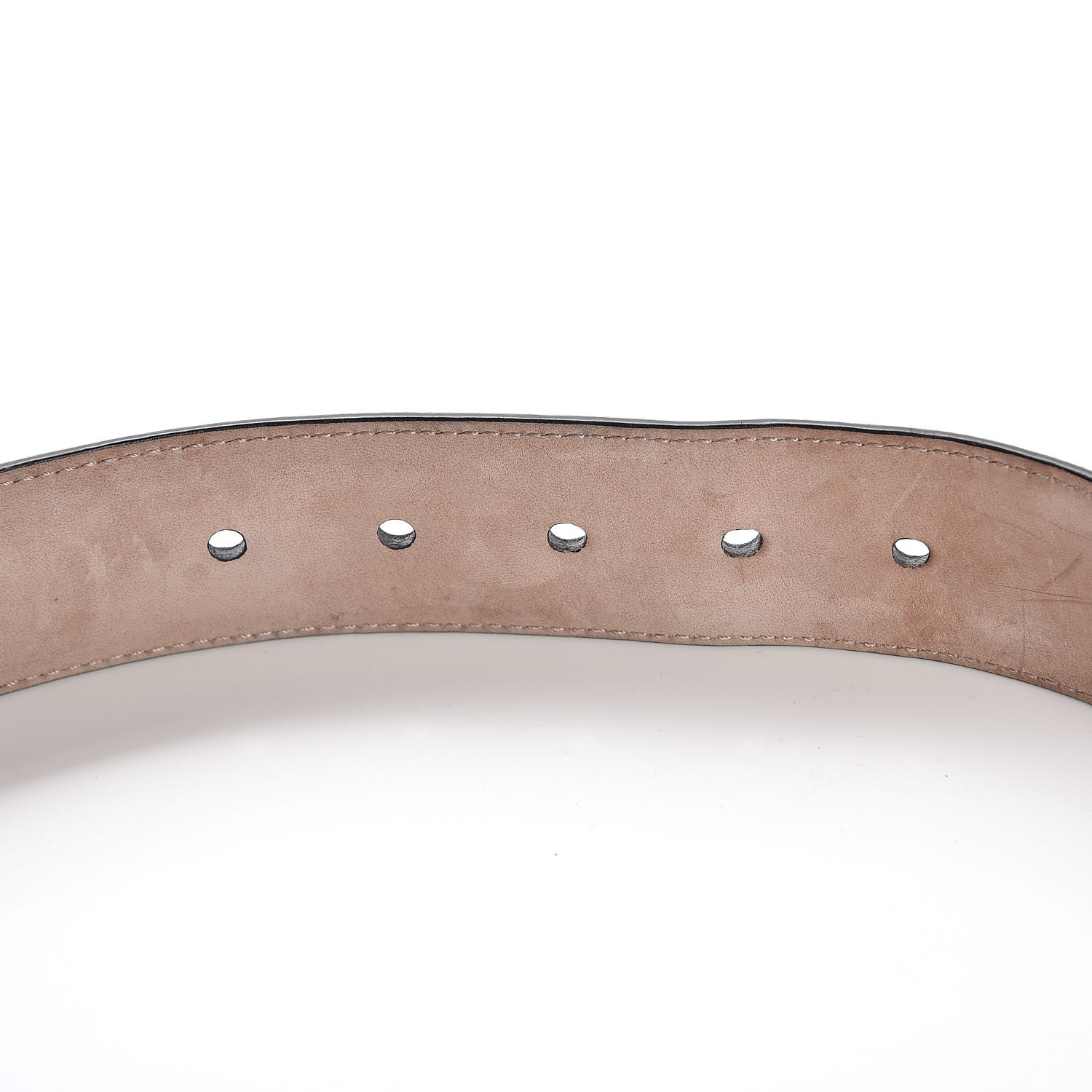 Gucci Soft Microguccissima Margaux Calfskin Belt 80 32 Black 5 of 8