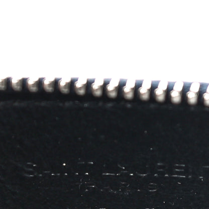 Saint Laurent Grained Calfskin 5 Fragments Zip Pouch Card Holder Deep Marine 6 of 9