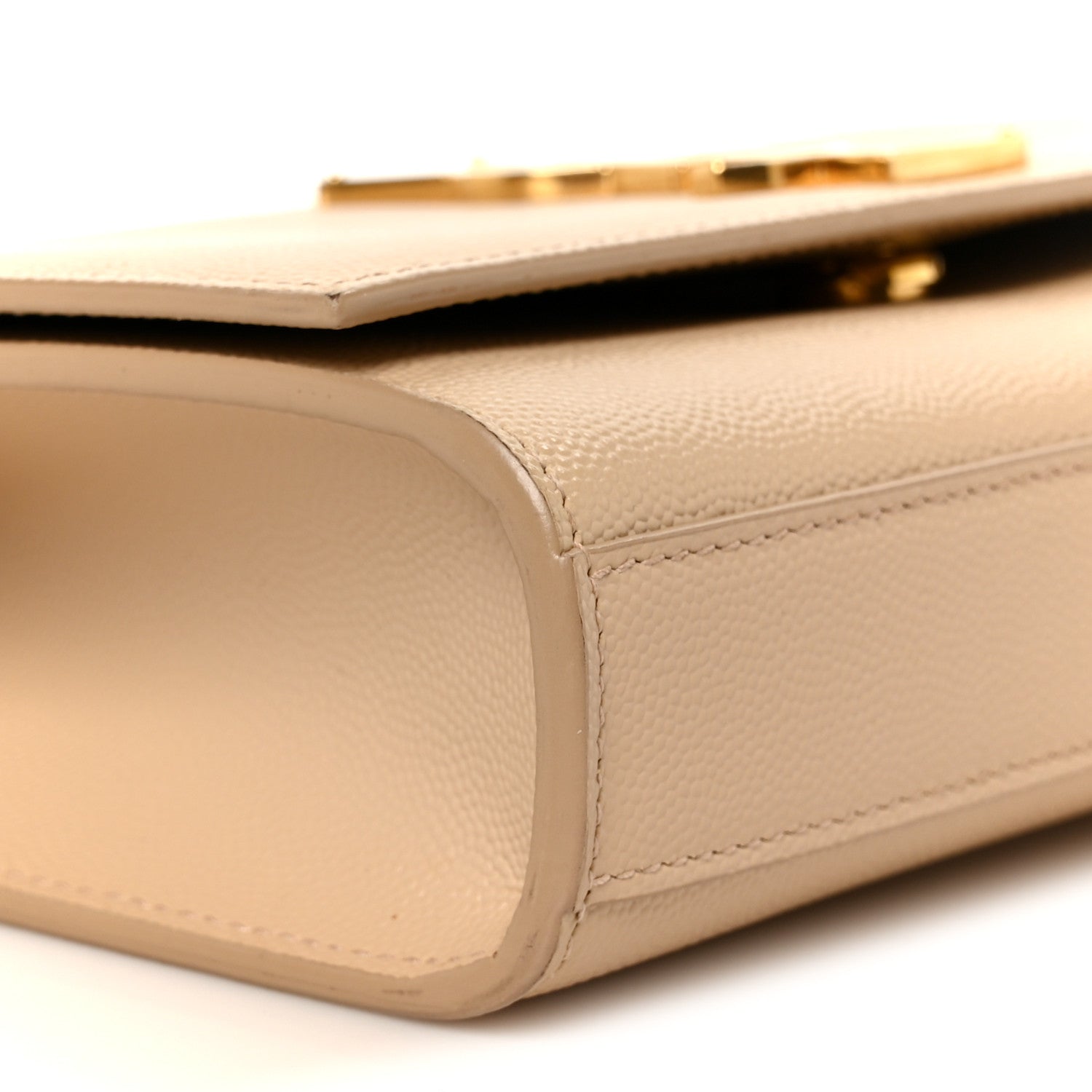 Saint Laurent Grain De Poudre Small Monogram Kate Satchel Nude Powder 10 of 12